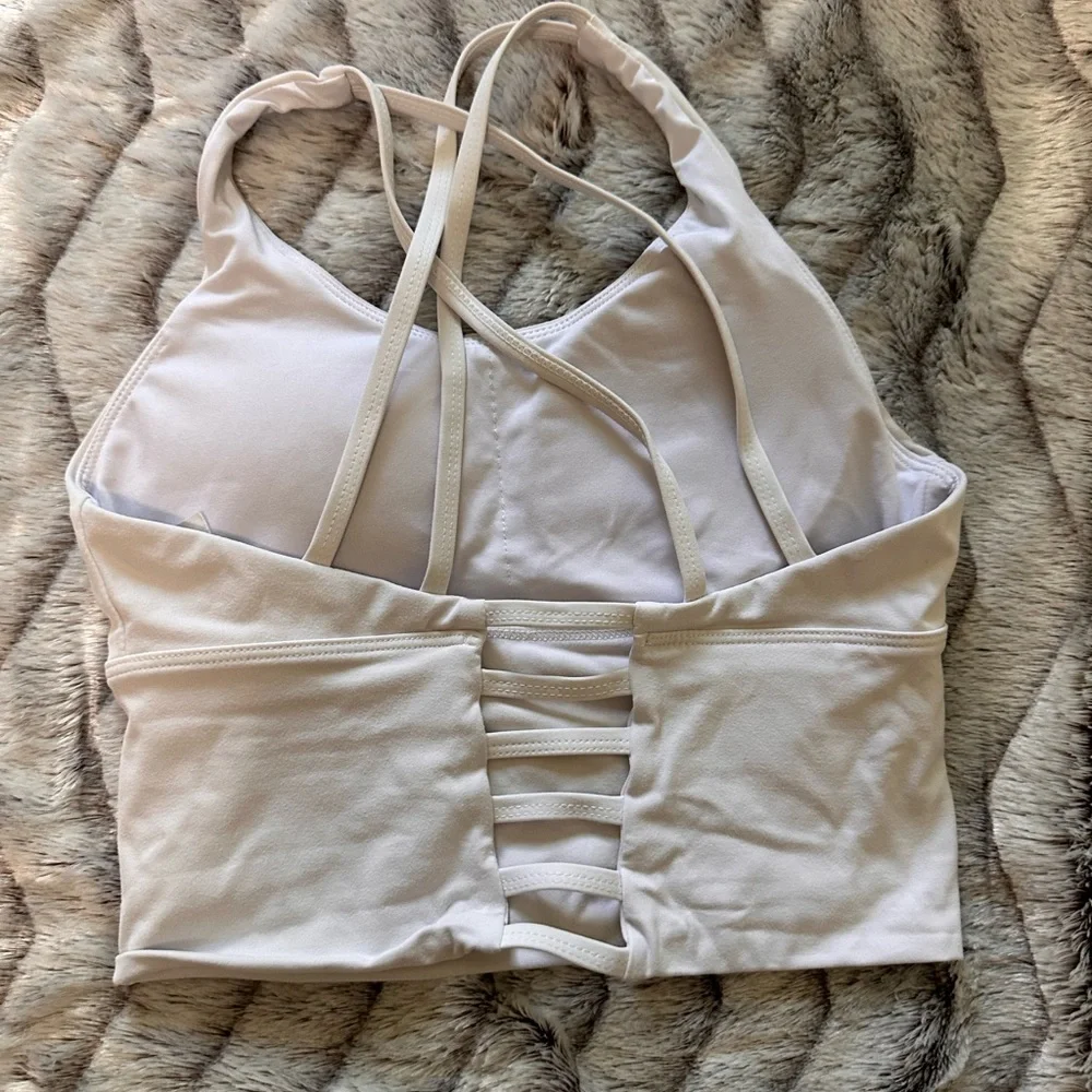 NVGTN Matrix Sports Bra - White (S) - Picture 4 of 4
